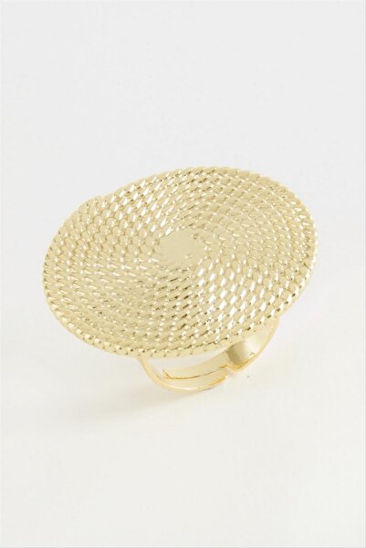ZERO LAND Storozal Wicker Look Metal Ring (62749) - Yellow