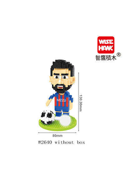 choice2 2640 بدون صندوق، مجموعة بناء مصغرة لشخصيات لاعبي كرة القدم المشهورين،...