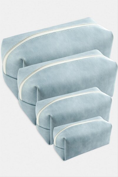 ZERO LAND حقيبة مكياج STOROZAL مكونة من 4 قطع مع حامل يدوي - (63849) Mi