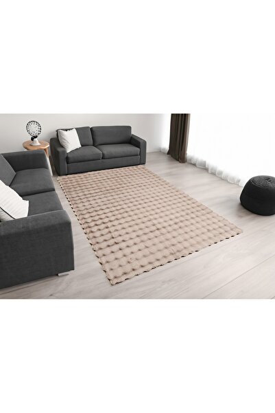 HOME AURAA Pebbles Shaggy Rug-Brown-200x300cm
