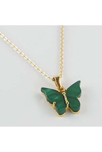 ZERO LAND Storozal Polyester Necklace with Butterfly Figure (72331) - Green