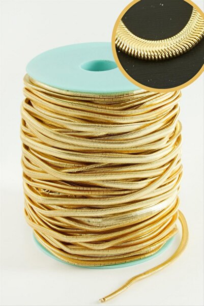 ZERO LAND Storozal 5 mm Yellow Colored Italian Chain (74543) 50 Meters-Yellow