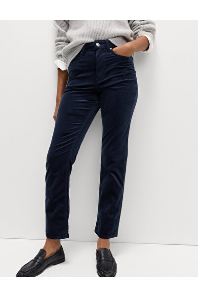 Marks & Spencer Pamuk Karışımlı Kadife Pantolon