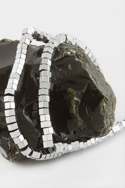 ZERO LAND ستوروزال حجر الهيماتيت اللولبي 6 ملم - (73833) لون فضي