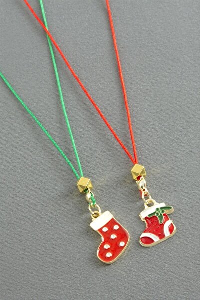 ZERO LAND Storozal Socks Christmas Drawstring Necklace (73223) - Red