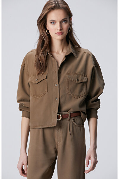 Network Vizon Tencel Karışımlı Denim Gömlek