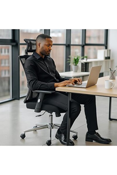 Afifa Furniture Black Mesh Office Chair & Ergonomic Chair
