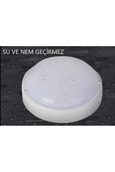 RüzgarShop Lambası Teras Lambası Artos 15w Yuvarlak Banyo Lambası 6400k Beyaz...