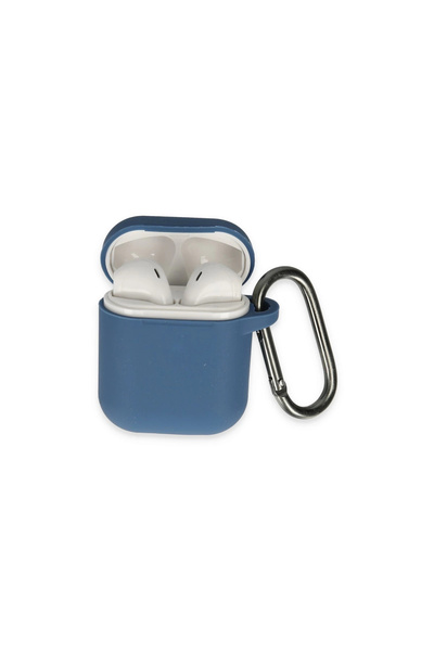 eco port حافظة معلقة لسماعات Airpods 2 (الجيل الثاني) - أزرق داكن