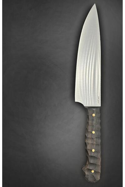 Fatih Güven Sazlı Teras Koleksiyon El Yapımı Abanoz Saplı Şef Bıçağı