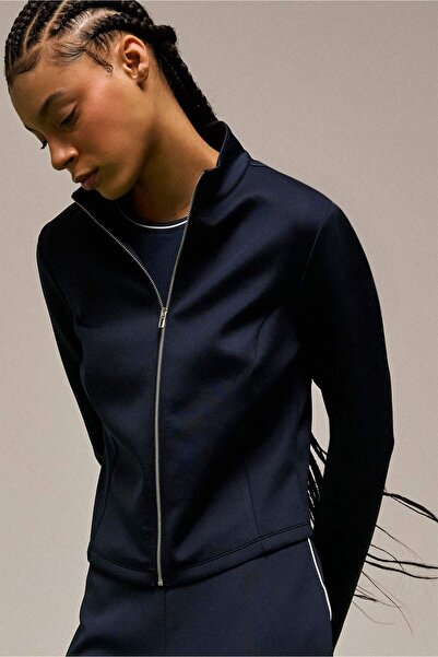 DeFacto Standard Fit Navy Blue Women's Cardigan F9488Ax/Nv146