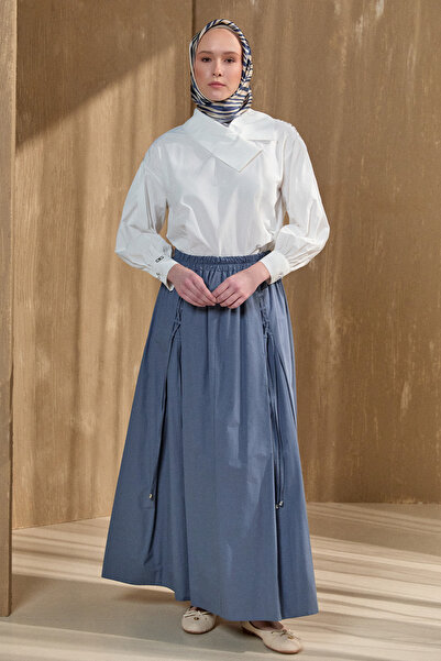 Setrms İpli Natural Pamuk Etek