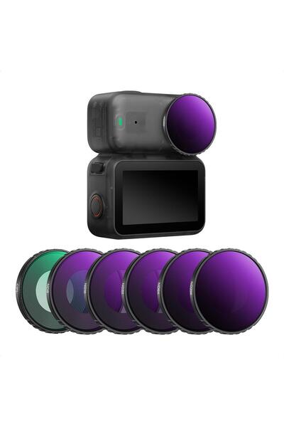 K&F CONCEPT DJI Osmo Nano Uyumlu 6 lı SET / ND8 ND16 ND32 ND64 ND256 - CPL