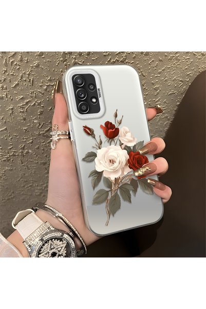 CASEVIBE حافظة هاتف فاخرة متوافقة مع سامسونج جالاكسي A52/A52s، بنمط وردي فاخر...