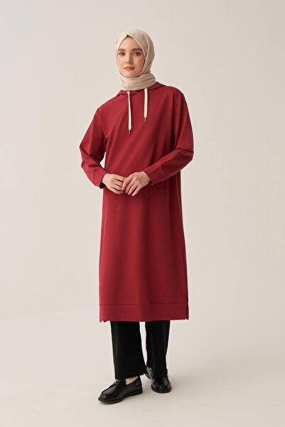 ALLDAY Cherry Hooded Comfortable Tunic