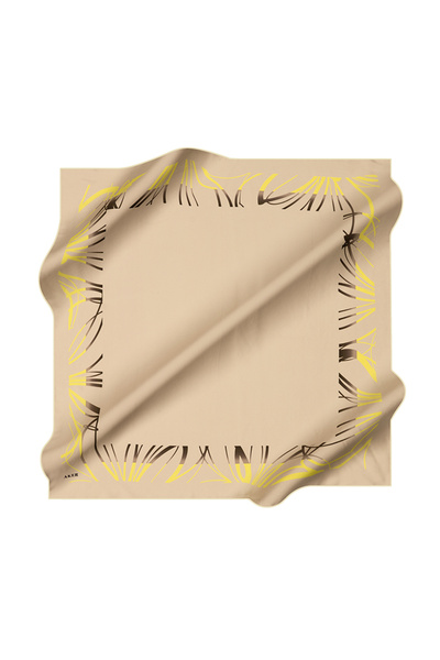 Aker Green 90X90 Silk Crepe Satin Scarf