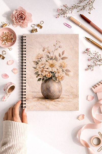 NİORE Caiet școlar A5 cu copertă din carton spiralat, liniat, 160 de pagini