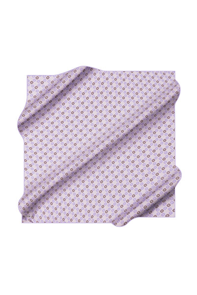 Aker Purple 90X90 Silk Crepe Satin Scarf