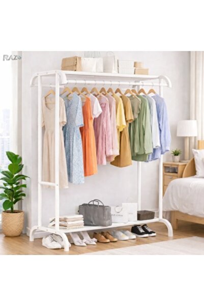 Razo RAZO double metal clothes rack, 2 shelves, Double bar, Capacity 50 kg