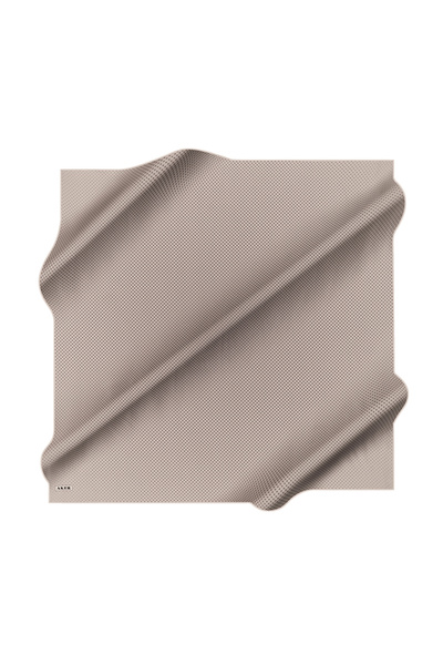 Aker وشاح من الساتان الحريري باللون الرمادي مقاس 90 × 90