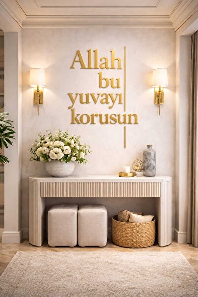 LAZORİAE Luxury 70X50 cm Plexiglass Graffiti Sign – God Bless This Home Speci...