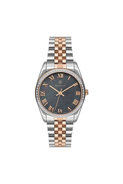 Gant Kadın Kol Saati Rose Gold Gümüş Kordon Gri Kadran 34 MM Paslanmaz Çelik ...
