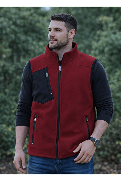 HIRDAVAT HOME Men's Fleece Vest with 3 Pockets