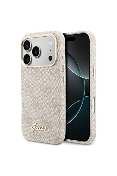 Guess iPhone 17 Pro 4G Script MagSafe Case, Pink