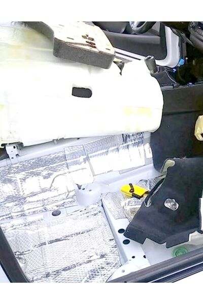 evimdeyokyok Araç Oto Ses Isı Yalıtım Bandı 3mm x 10cm x 5metre Alüminyum Fol...