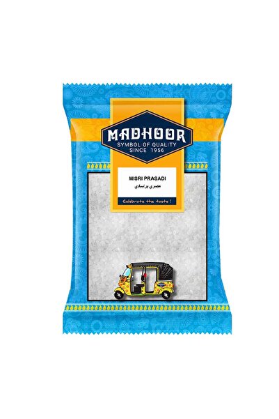 MADHOOR Misri Prasadi Small Sweet White Rock Sugar Crystals Bulk (1kg)
