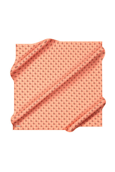 Aker Dark Pink 90X90 Silk Crepe Satin Scarf