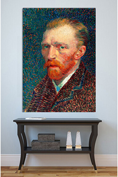 Mushen Studio Autoportret de Vincent van Gogh, fundal verde, pictură pe pânză...