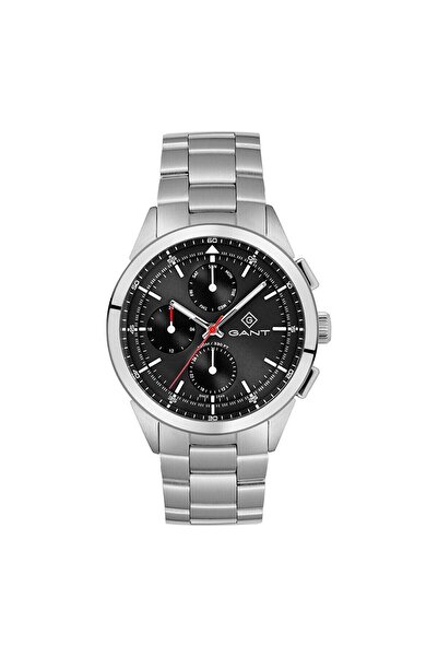 Gant Erkek Kol Saati 42 MM Siyah Kadran Metal Kordon 10 ATM