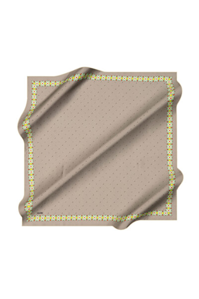 Aker Light Green 90X90 Silk Crepe Satin Scarf