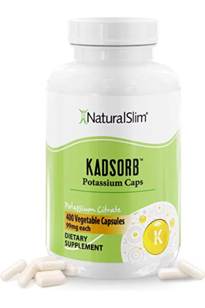 Natural Kadsorb Potassium Supplement 400 Capsules