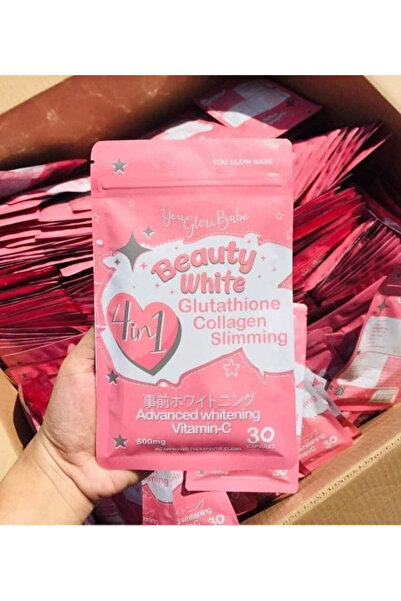 Gluta Frozen You Glow babe Beauty White Glutathione Hydrolyzed Collagen 4-In-...