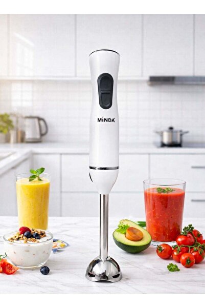MINDA Hand Blender 600W – Stainless Steel Blade – One-Touch Control – Lightwe...