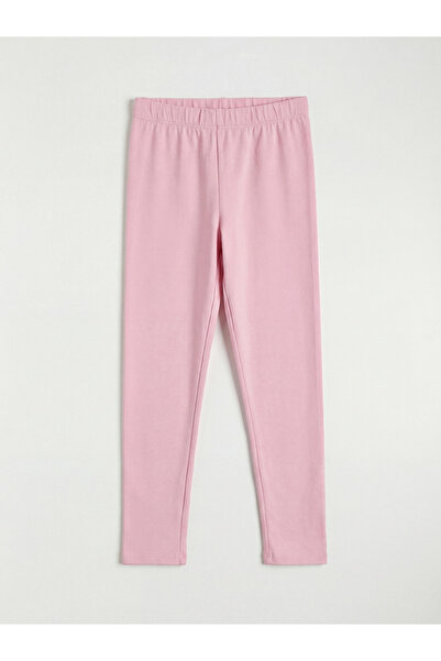 LC Waikiki مجموعة إلسيفا: بنطلون ضيق وردي اللون للفتيات بخصر مطاطي