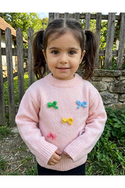 MiniKids Пуловер от мохер Eleanora, розов