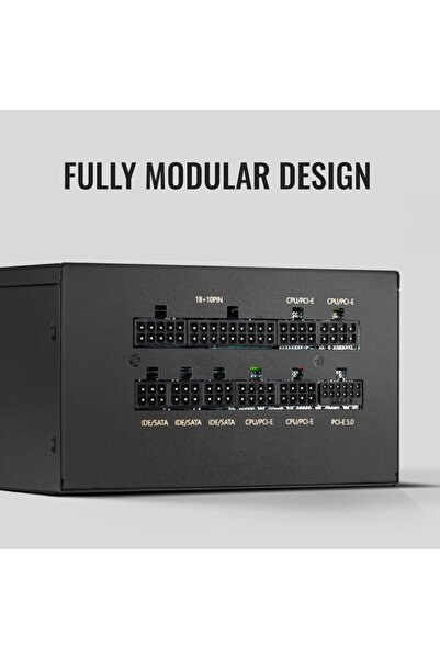 AEROCOOL AERO GOLD 850W V.2 Black Power Supply | ATX 3.1 & PCIe 5.1 Compatible | 80 PLUS Gold Certified