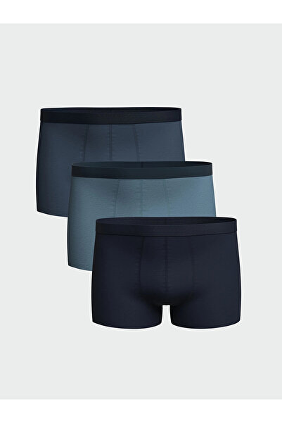 LC Waikiki İndigo Rahat Kalıp P bumbac u E elastic Bărbați B boxeri Pachet de 3