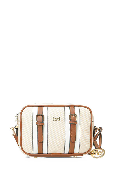 İnci Official INCI NANCY 6FX Μπεζ γυναικεία τσάντα χιαστί