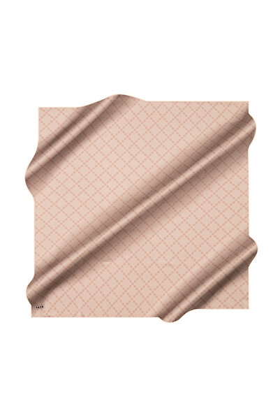 Aker Brown 90X90 Silk Crepe Satin Scarf