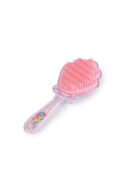 Nurio Perie de Par pentru Fetite, cu Dinti Moi, in Forma de Scoica, cu Confetti si Sirena, 19.5 cm -