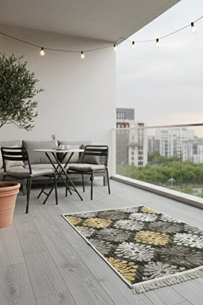 Lorvian Noletti Modern Desenli Çift Taraflı İnce Hafif Makinede Yıkanabilir P...
