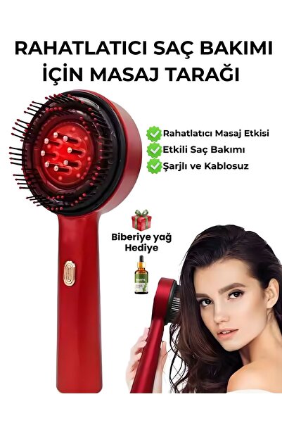 SOLEZON Saç Masaj Aleti – Şarjlı Rahatlatıcı Kafa Masajı, Günlük Stres Azaltm...