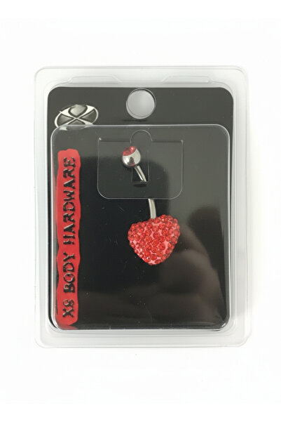 X8 BODY HARDWARE USA S. Steel Red Heart Sparkle