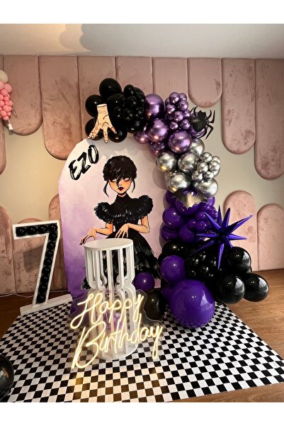 Kalisan Wednesday konsepti 140 adet balon seti