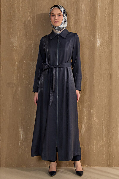 Setrms Fermuar Detaylı Cepli Pardesü