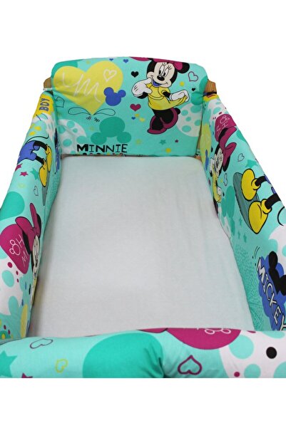 PRICHINDEL Set of Crib Bumpers, Maxi, Minnie and Mickey, 120 x 60 cm